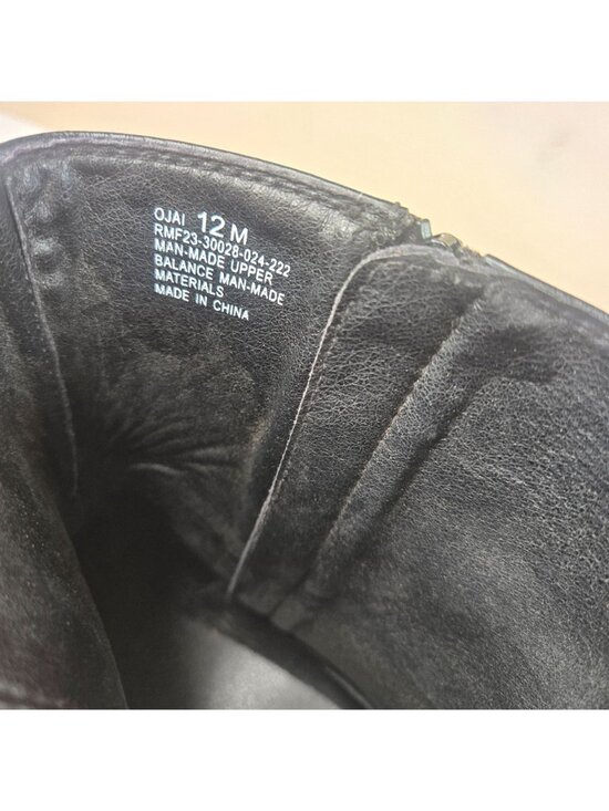 Frye Ojai Black Moto Buckle Boots Mens Size 12M Vegan Leather main image 7